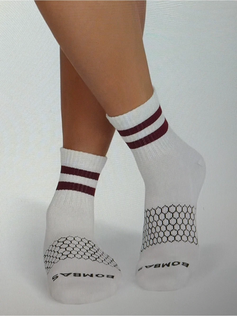 Bombas Men's Vintage Stripes Quarter Socks (2-Pair Pack) Men’s Medium 6-9
